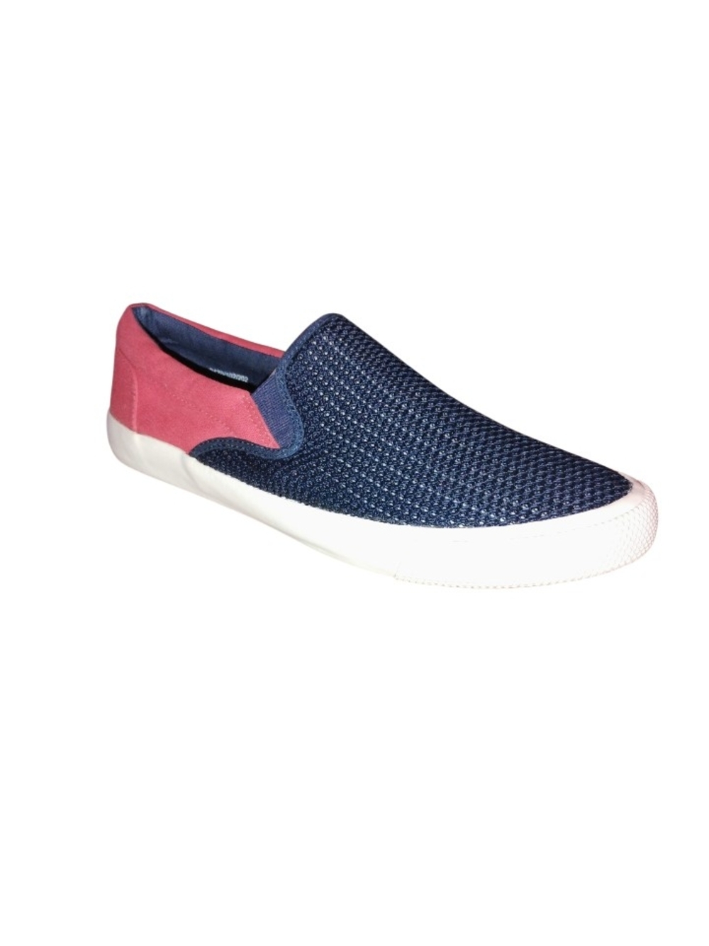 Zara Navy and Red Slip-On Sneakers